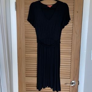 Black knit flowy dress